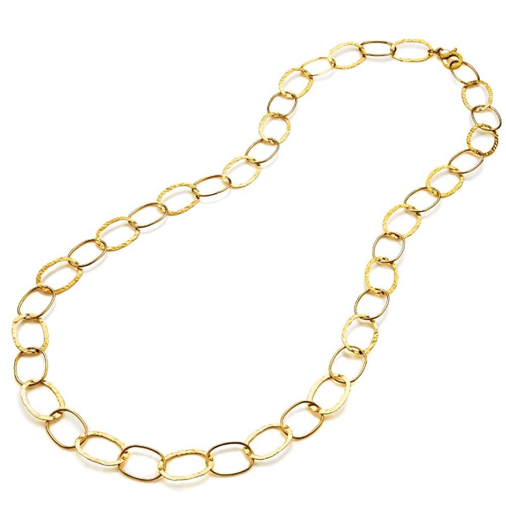 Giovanni Raspini Oval Links Necklace in Gold-Plated Sterling Silver