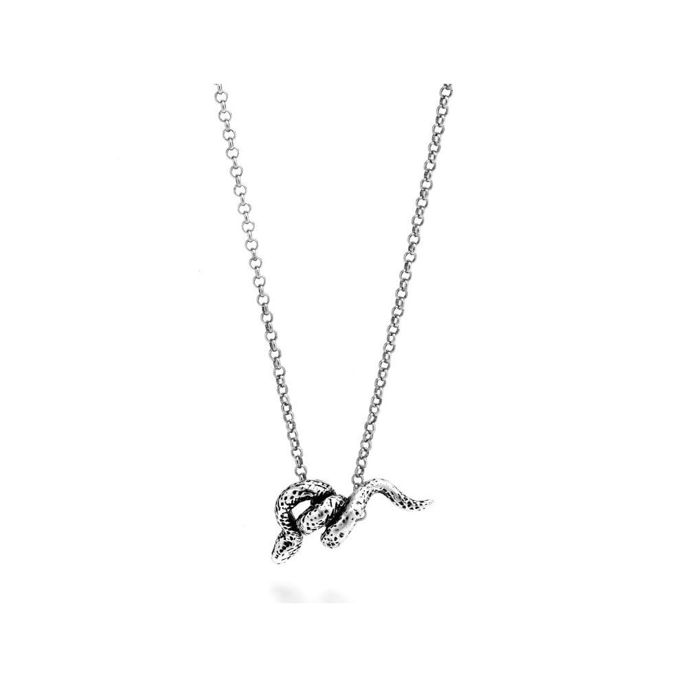Sterling Silver Snake Jolie Necklace