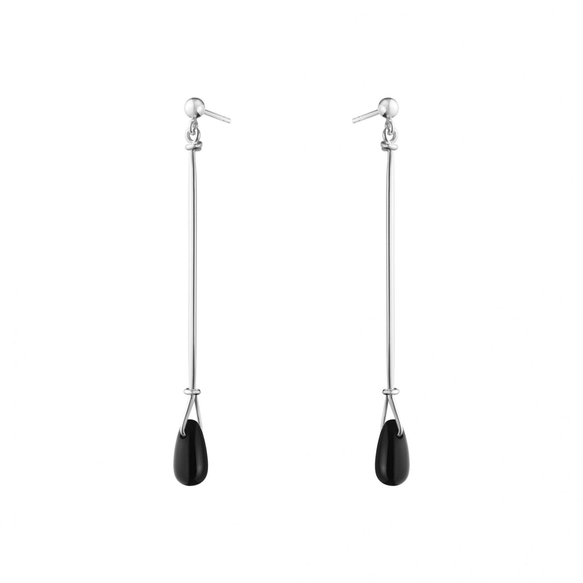 Vivianna Torun Long Earrings Black Agate