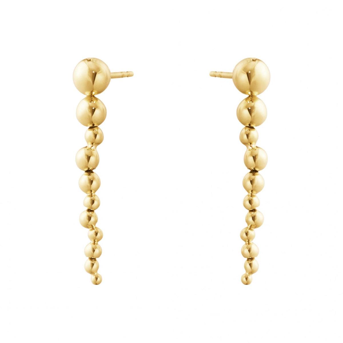 Moonlight Grapes 18ct Yellow Gold Long Earrings