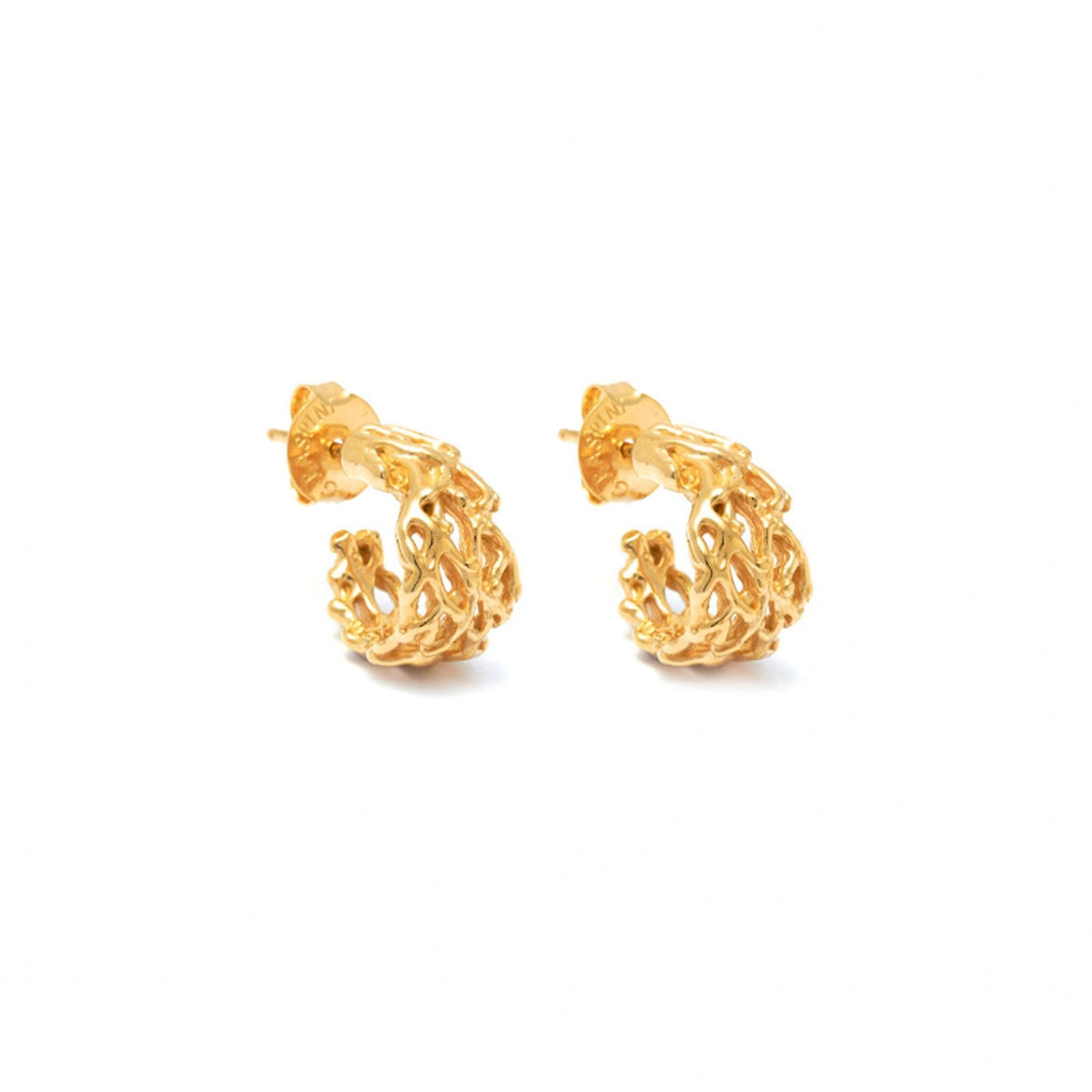 Coral Small Hoop Earrings