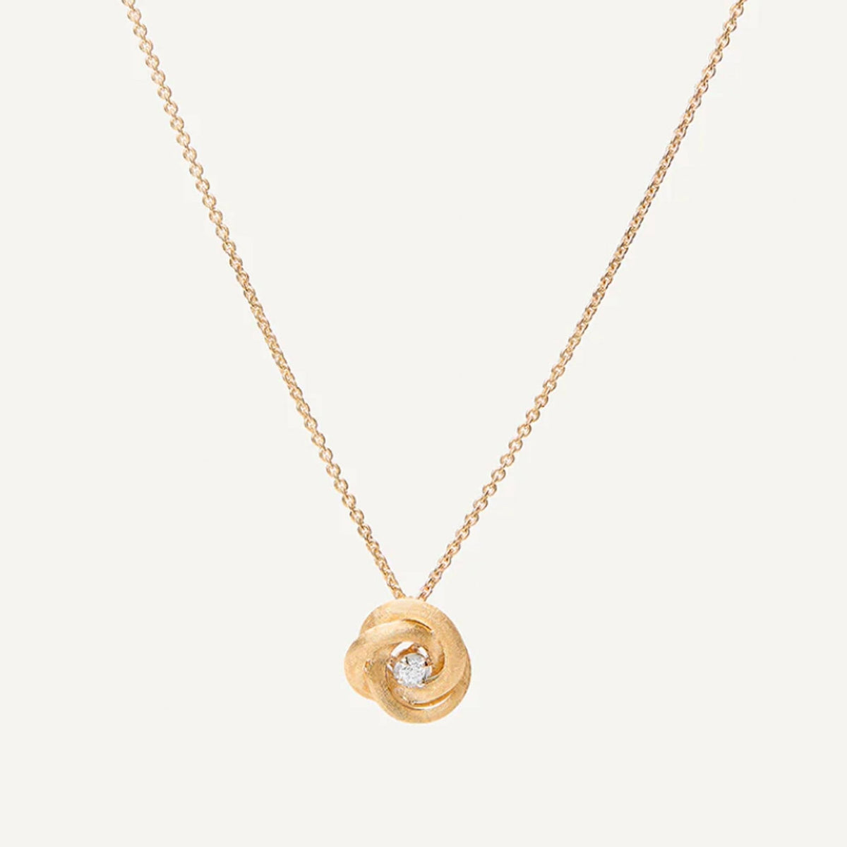 Jaipur Link 18ct Yellow Gold Diamond Floral Pendant