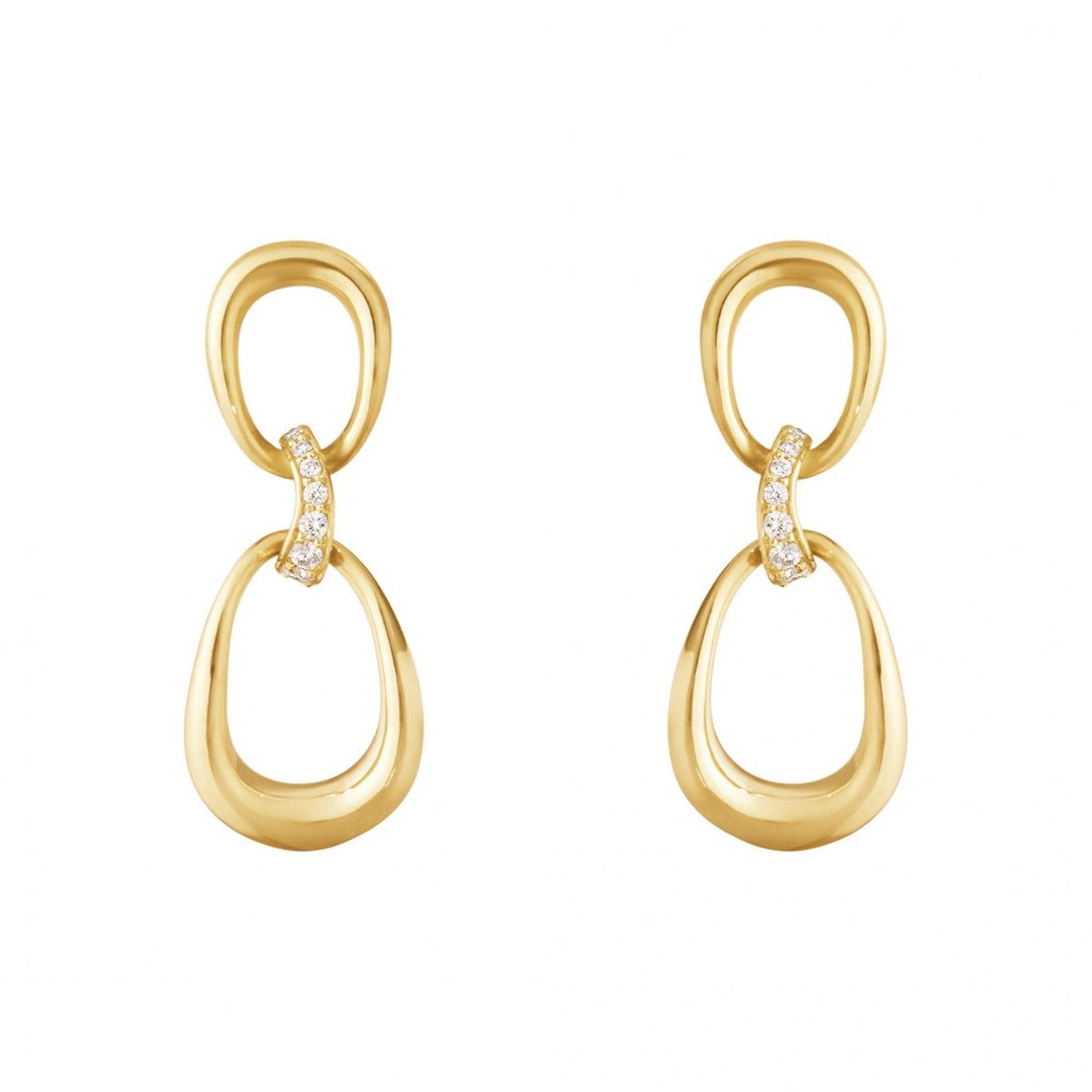 Offspring Earrings 18ct Yellow Gold, Diamond