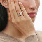 18ct Rose Gold Fusion End Ring 1367C