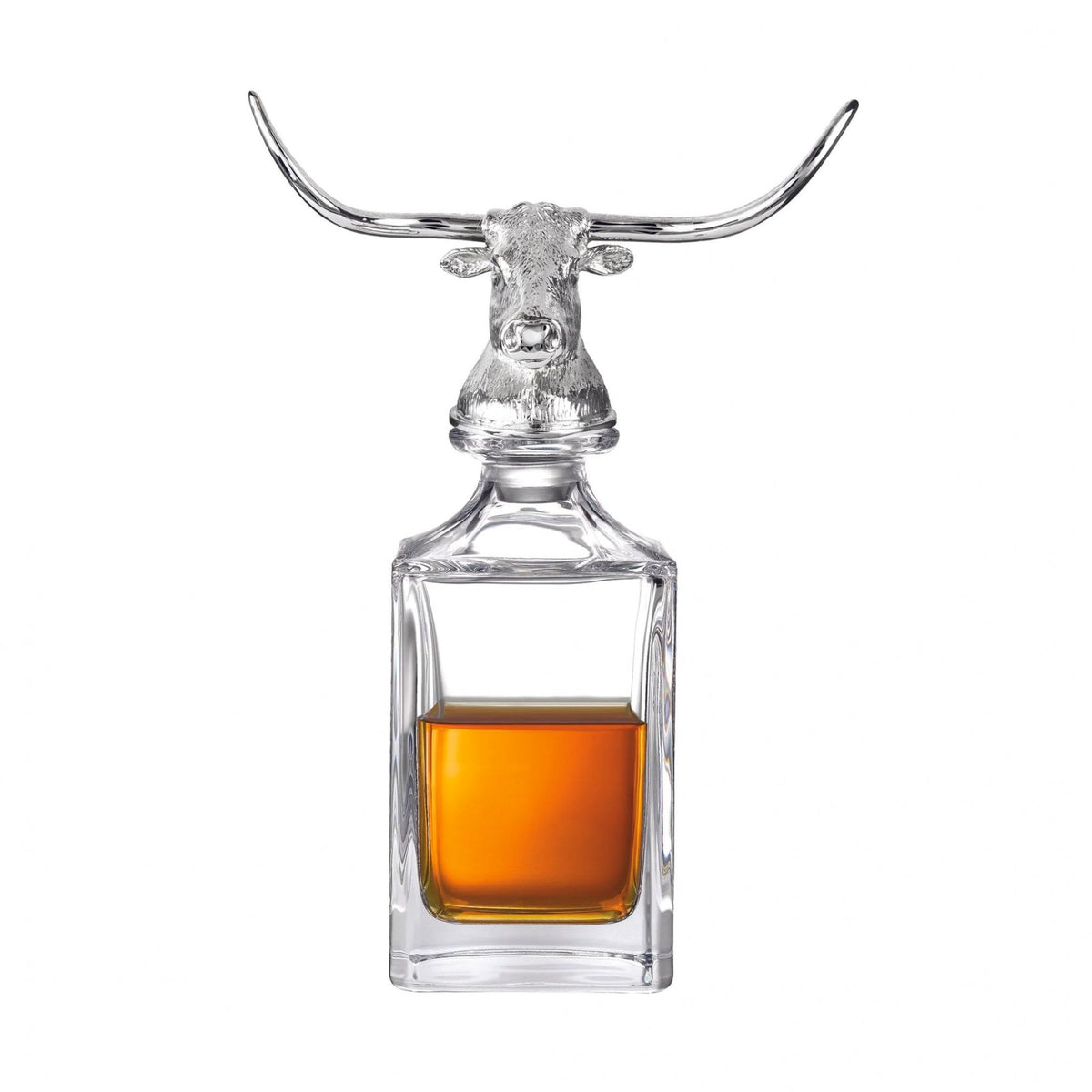 Longhorn Bull Crystal Decanter