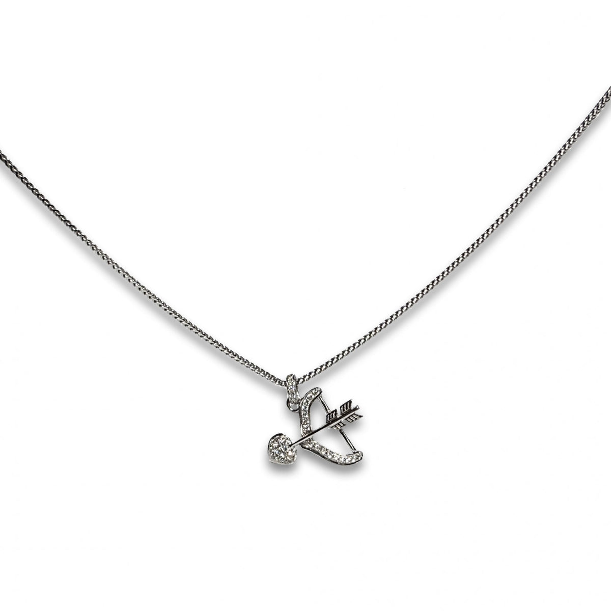 18ct White Gold Diamonds Links of London Cupids Arrow Charm Pendant
