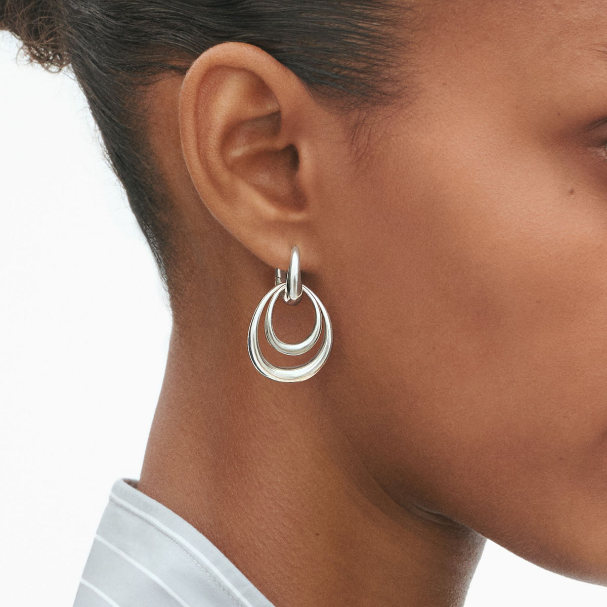 Offspring Medium Earrings in Sterling Silver