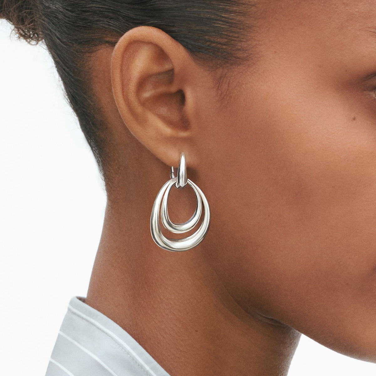 Offspring Large Earrings in Sterling Silver