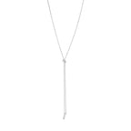 Reflect Lariat Necklace Sterling Silver