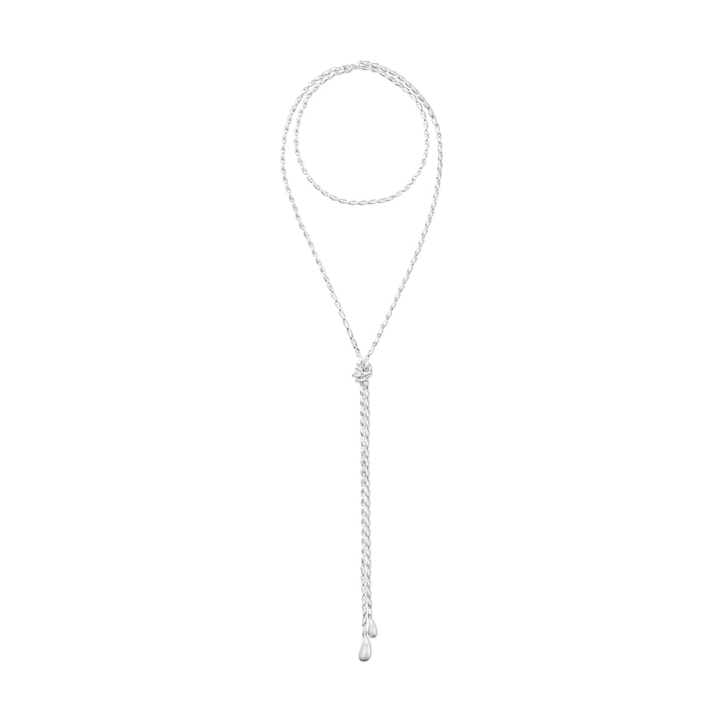 Reflect Lariat Necklace Sterling Silver