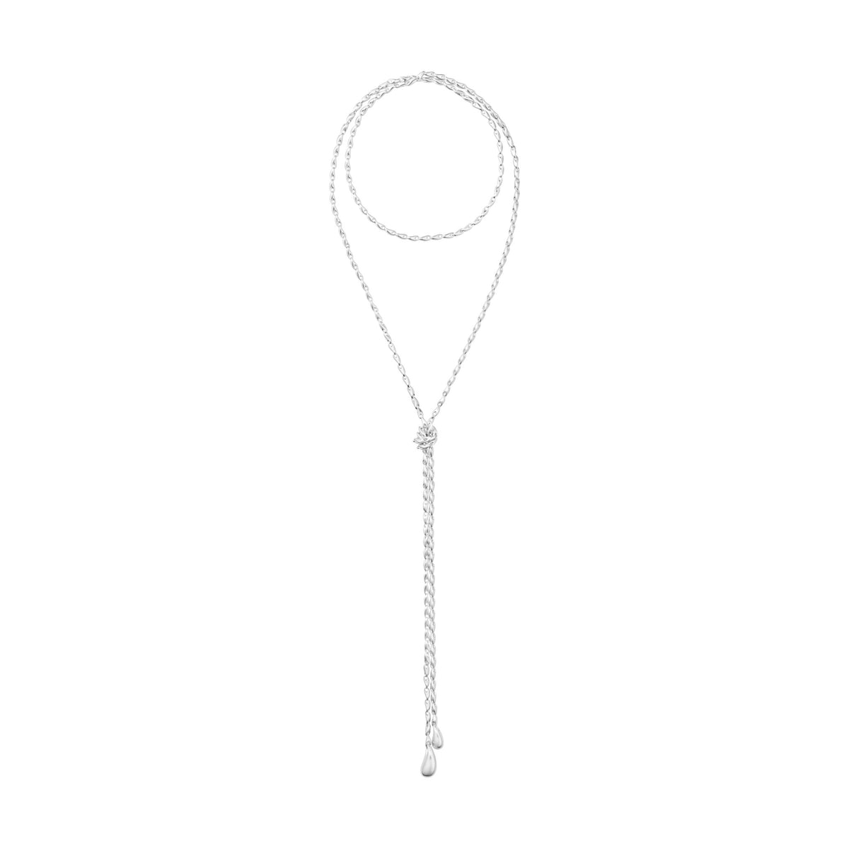 Reflect Lariat Necklace Sterling Silver