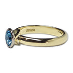 Pre- Owned 18ct Gold Aquamarine Ring