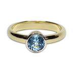Pre- Owned 18ct Gold Aquamarine Ring